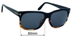 Lentes de repuesto para gafas de sol SFx para Tom Ford Barbara TF376-F - 60 mm de ancho - Imagen 1 de 30