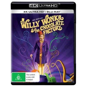 Willy Wonka & The Chocolate Factory (4K Ultra HD / Blu-ray, 2021, 2-Disc Set) - Picture 1 of 1
