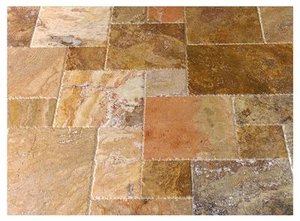 Scabos Travertine Versailles / Ashlar Pattern Tiles - Picture 1 of 9