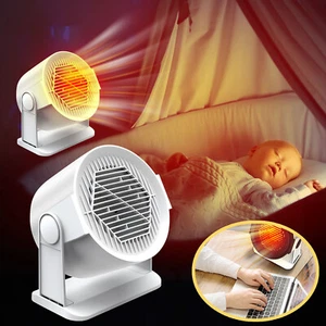 400W Fast Heating Electric Portable Heater Warm Air Blower Home Office Radiator - Picture 1 of 10
