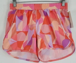 All In Motion NWT Girls Workout Shorts With Inner Liner Size XL (14) Pink Design - Picture 1 of 11