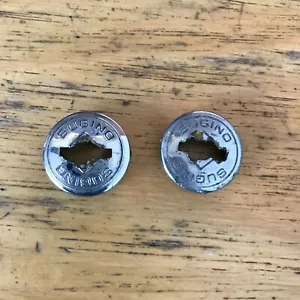 Coppia vintage 2 tappi antipolvere Sugino per set manovella - ricambio copri bulloni manovella BMX - Foto 1 di 2