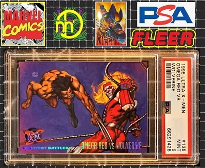 Fleer Ultra X-Men 1995 - #135 Wolverine vs Omega rojo - PSA 9 como nuevo Foto 1 de 4