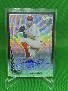 2021 Leaf Metal Draft Black Throwback MICK ABEL 7/7 Phillies - Picture 1 of 2