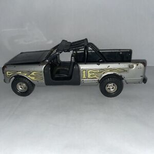 Vintage ERTL #1 Derby Racing Pickup Truck Gray & Black #1 1:18 Diecast Model
