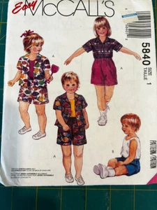 McCalls  Infants Toddlers Uncut Sewing Pattern  for 4 Different Winter Hats XS-L - Picture 1 of 2