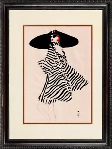 Rene Gruau - handgefertigtes altes Aquarell - BESTE KUNST!!! - Bild 1 von 2