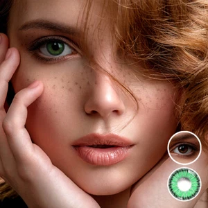 Grüne Jahreslinsen Ever Green LuxDelux - grüne Farblinsen ohne Stärke Umrandung  - Bild 1 von 6