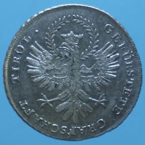 AUSTRIA TIROLO 20 KREUZER 1809 ARGENTO SILVER COIN SPL CURRENCY COLLEZIONE