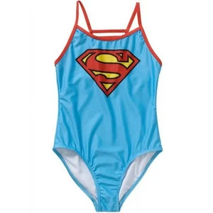 Supergirl One Piece Swimsuit Girl Size 6/6X - Picture 1 of 1