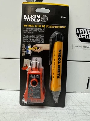 Klein Tools Kit de prueba de voltaje sin contacto y receptáculo GFCI modelo NCVT1PKIT Foto 1 de 2