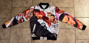 Chalk Line Anuel AA Street Fighter Graphic Satin Bomber Jacket Size M - Picture 1 of 8