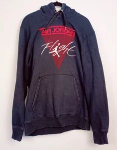 Nike Air JORDAN Bred Flight Pullover Sweatshirt Hoodie Size XXL Fleece Lined - Picture 1 of 8