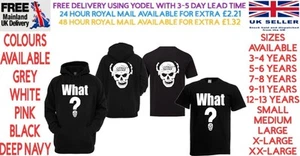 Stone Cold Steve Austin WHAT? Adult/Kids Hoodie and T Shirt Wrestling WCW AEW - Picture 1 of 6