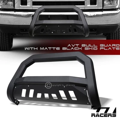 Protector de parachoques de cepillo negro mate AVT Edge Bull Bar para camioneta Ford E150/E250 2008-2014 Foto 1 de 4