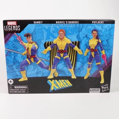 Marvel Legends X-Men 60th Anniversary Figure 3 Pack Gambit Banshee Psylocke Set - Image 1 of 2