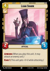 x3 Loan Shark C Star Wars Secrets of Power M/NM - Picture 1 of 1