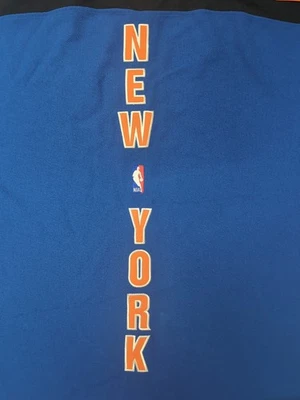 Vintage 90s NEW YORK KNICKS Warm Up Jersey Starter Authentics NBA Blue SIZE XL - Image 1 of 4