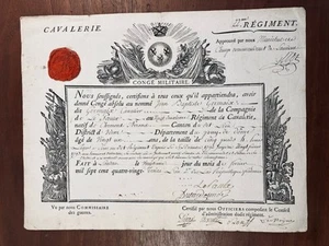 Germaix 1793 Le Saulx Général Dejean François Thevenot Louis Lemoine Cavalerie - Picture 1 of 7