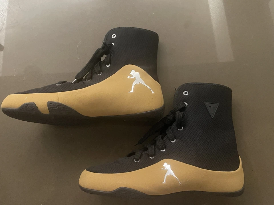Title Boxing Shoes Black High Top US 14 EUR 48 Men's Lightweight Training Boots - Image 1 of 4