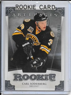 2013-14 Artifacts Carl Soderberg Rookie # RED202 #d/899 - Image 1 of 2