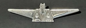 Spilla vintage anni 60 American Airlines pilota ala aviazione metallo da collezione - Foto 1 di 3