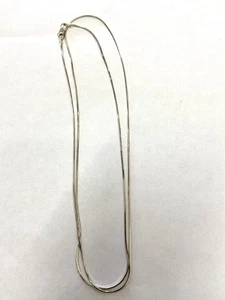 .925 Sterling Silver Italy 1mm BOX CHAIN 30" 5.5 grams Nice Cond! - Afbeelding 1 van 3