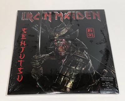 Iron Maiden Senjutsu Vinyl 3xLP 2021 BMG Silver & Black Marble Heavy Metal NEW - Image 1 of 4