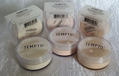 TEMPTU face makeup FINISHING setting LOOSE make-up POWDER Light Medium Dark - Image 1 of 2