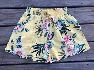 Pantalones cortos florales amarillos para mujer GUESS NUEVOS CON ETIQUETAS Foto 1 de 4