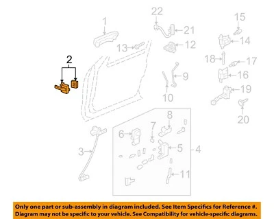FORD OEM 06-10 Explorer Sport Trac Lock Hardware-Handle, Inside 6L2Z78224A52BC - Image 1 of 2
