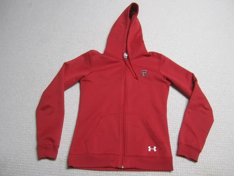 Texas Tech Jacket Womens Small Red Sweater Full Zip Hoodie Under Armour Cover