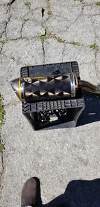 08-12 KAWASAKI EX250 NINJA 250R TWO BROTHER SLIPON EXHAUST MUFFLER Like NEW!!! - Picture 1 of 7