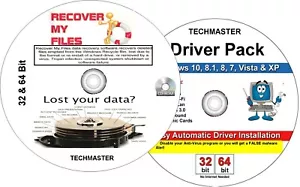 Easy Automatic Driver Pack + FREE Data Recovery Software Recover My Files Prof - Picture 1 of 3