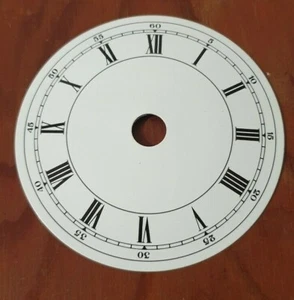 Clock Convex dial Fine Roman numerals , OD 80 mm White  finish  - Picture 1 of 2
