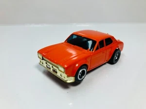 AFX ~ RARE~ AURORA ~ FORD ESCORT ~ Chrome Stripped ~ DARK ORANGE & AW Chassis - Picture 1 of 9