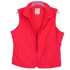 Miss Etam Mujer Talla L Rojo Térmico Acolchado Chaleco Chaqueta Vintage Exterior - Imagen 1 de 10