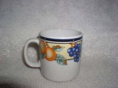 Taza de gres genuino Oneida Orchard café té excelente estado Foto 1 de 4