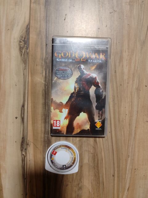 God of war-fantasma de esparta (psp), console de jogos com passagem de rus,  usado, caixa