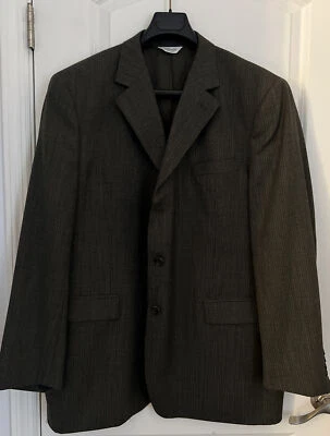 Blazer Joseph & Feiss Para Hombres 100% Lana Worsted Tres Botones Gris Talla 46 Largo Foto 1 de 4