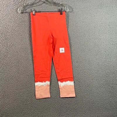 Old Navy Pants Youth Extra Large Orange Gymnastics Dance Cropped Pull On 23x21 - Image 1 of 4