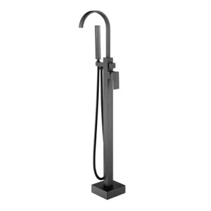 ADM Black Matte Freestanding Bathtub Filler Faucet-BF-107BK - Picture 1 of 1