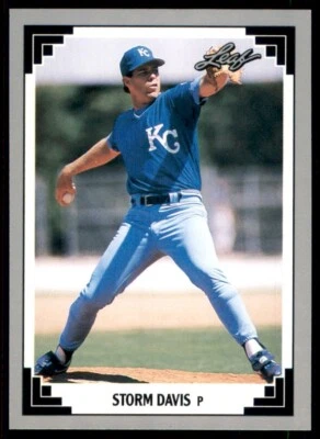 1991 Leaf #161 Storm Davis - Image 1 of 2