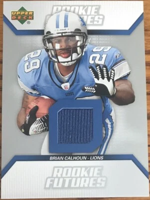 2006 Upper Deck Rookie Futures Jerseys Brian Calhoun RF-BC Detroit Lions - Image 1 of 2