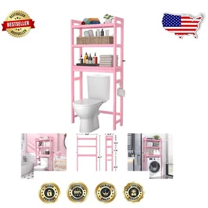 Moisture-Resistant 3-Tier Bathroom Shelf Unit - Modern Freestanding Organizer - Picture 1 of 9