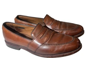 10 1/2 ALLEN EDMOND HERRENSCHUHERANDOLPH BURGUNDERROT PENNY HALBSCHUH DURCHSCHNITTLICHE ABNUTZUNG - Bild 1 von 18