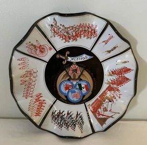 Vtg 1962-1963 Medinah Shriners Imperial Council Glass Ashtray Candy Dish Chicago - Picture 1 of 17