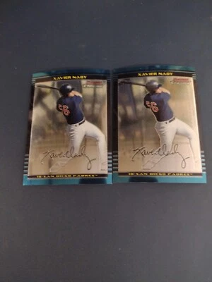 2002 Bowman Chrome Xavier Nady TWO CARDS - Image 1 of 2