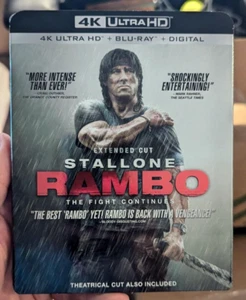 Rambo The Fight Continues (2008) Extended Cut (Blu-ray + 4K UHD) NEW w Slipcover - Bild 1 von 1