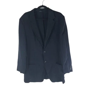 Hugo Boss Mens Mason Blazer Jacket Wool Blend 2 Button Unlined Navy Blue 54 - Picture 1 of 6